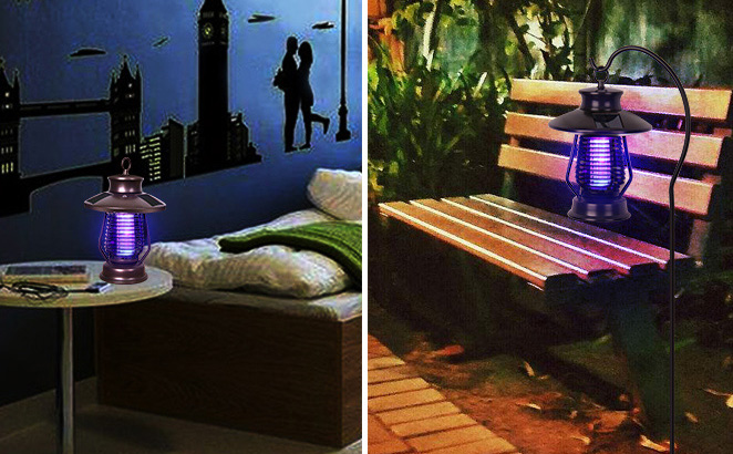 室外庭院滅蚊燈，懸掛式、坐式安裝都可以