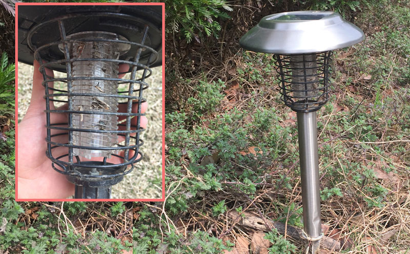 小區草坪滅蚊燈抓蚊子效果