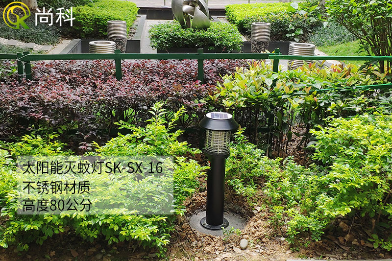 廣西街道社區用戶(hù)外太陽(yáng)能滅蚊燈防治蚊蟲(chóng)效果圖片